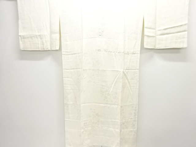 JAPANESE KIMONO / HITOE JUBAN / STREAM WATER & FLOWER 